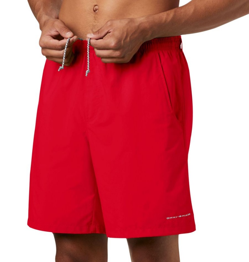 Red Men's Columbia PFG Backcast III Water Shorts | TGNKA-8729