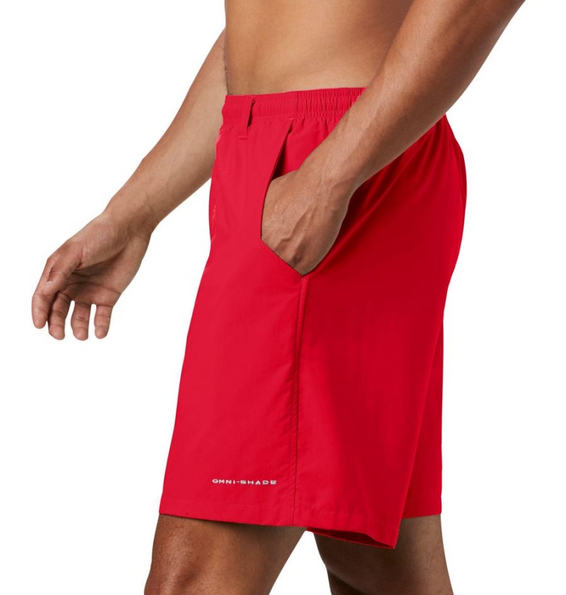 Red Men's Columbia PFG Backcast III Water Shorts | TGNKA-8729