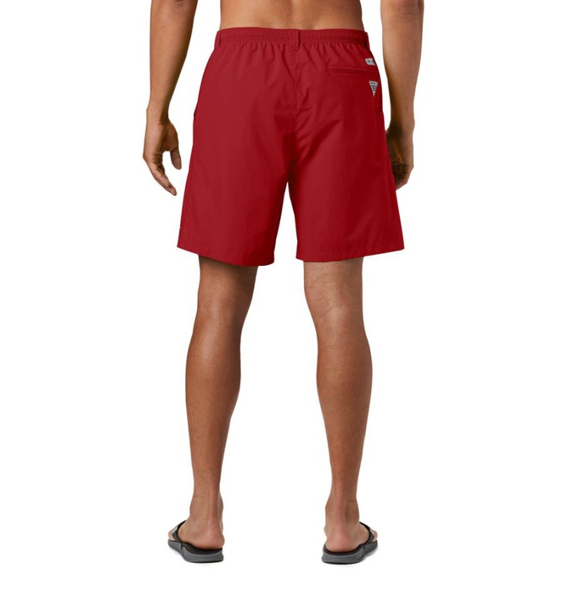 Red Men's Columbia PFG Backcast III Water Shorts | UDSBW-5870