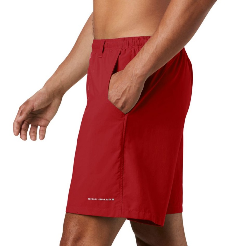 Red Men's Columbia PFG Backcast III Water Shorts | UDSBW-5870