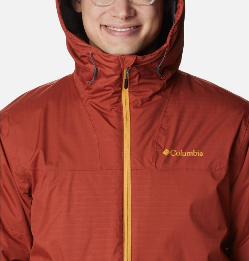 Red Men's Columbia Point Park Insulated Puffer Jacket | CFTEX-3569