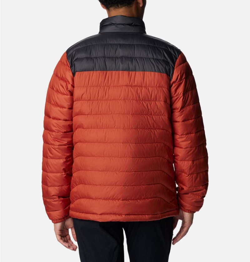 Red Men's Columbia Powder Lite Insulated Puffer Jacket | LPARF-1043