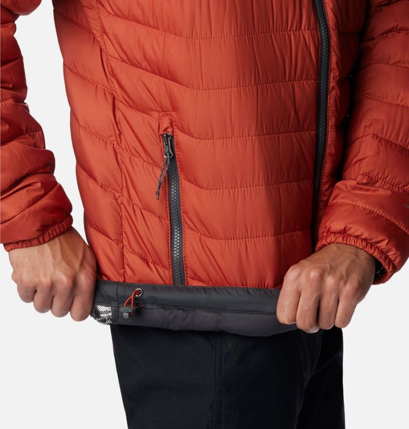 Red Men's Columbia Powder Lite Insulated Puffer Jacket | LPARF-1043