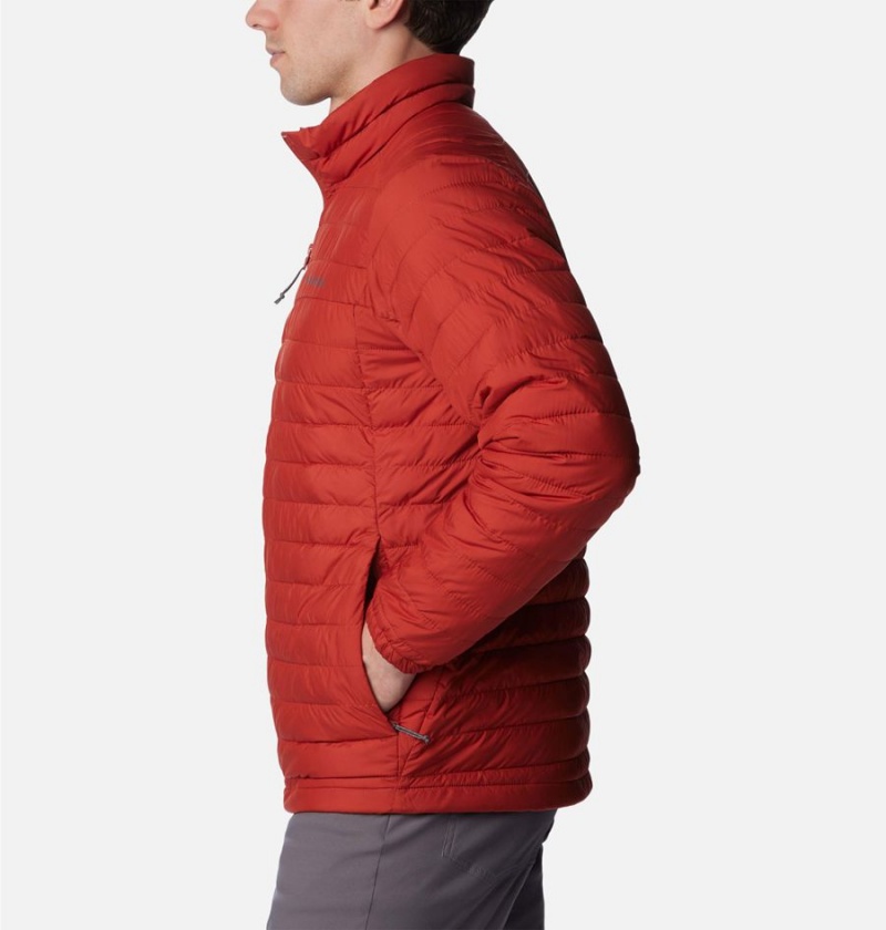 Red Men's Columbia Silver Falls Insulated Puffer Jacket | SKYMZ-1962