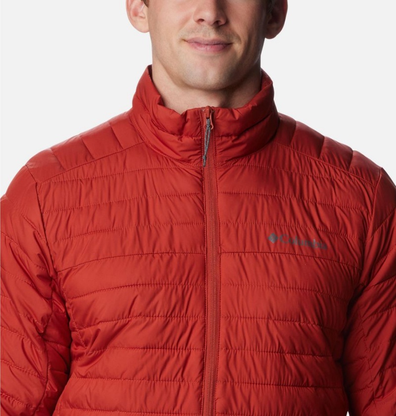 Red Men's Columbia Silver Falls Insulated Puffer Jacket | SKYMZ-1962