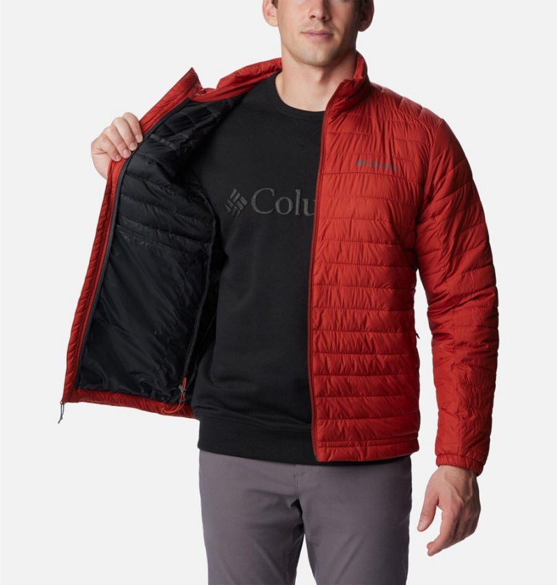 Red Men's Columbia Silver Falls Insulated Puffer Jacket | SKYMZ-1962