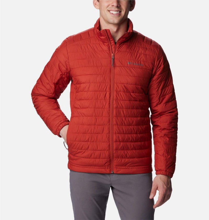 Red Men\'s Columbia Silver Falls Insulated Puffer Jacket | SKYMZ-1962