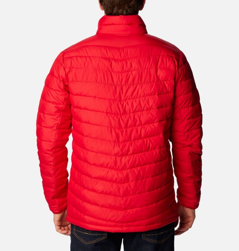 Red Men's Columbia Slope Edge Insulated Puffer Jacket | JXPTH-1420