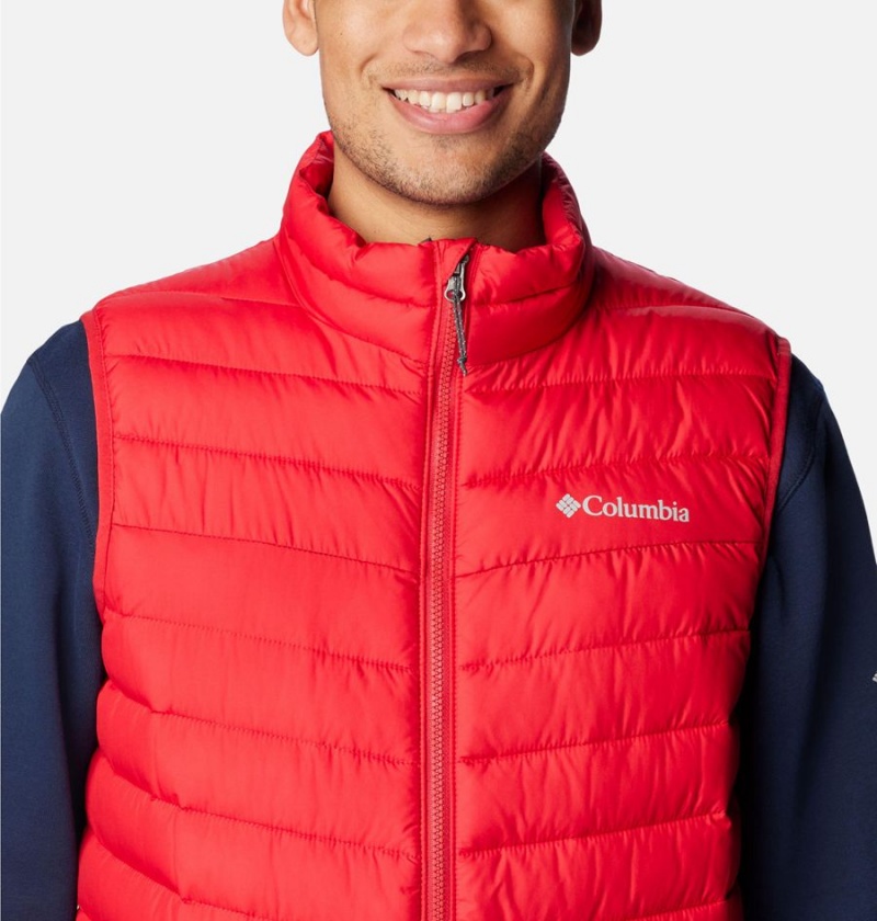 Red Men's Columbia Slope Edge Vest | OYBMI-0612