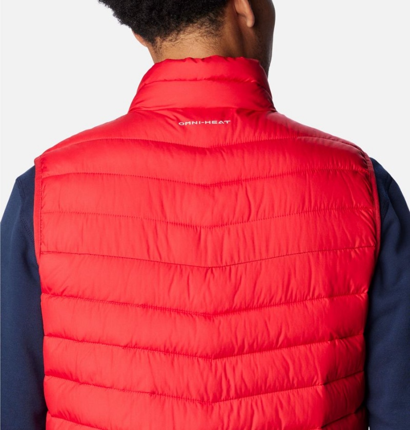 Red Men's Columbia Slope Edge Vest | OYBMI-0612