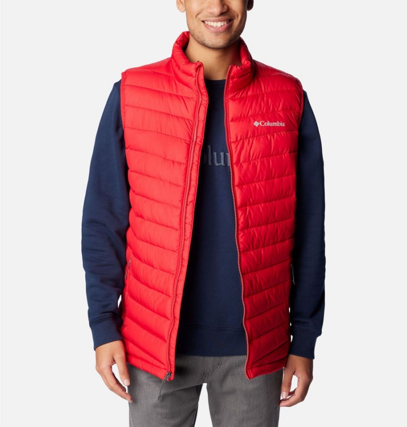 Red Men's Columbia Slope Edge Vest | OYBMI-0612