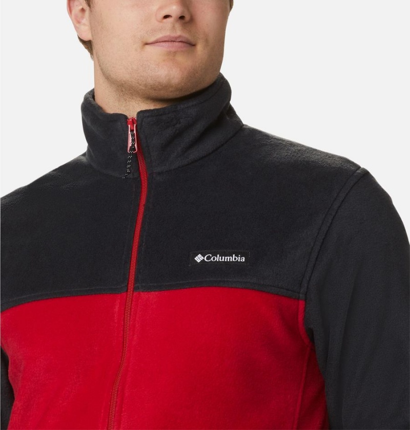 Red Men's Columbia Steens Mountain 2.0 Full Zip Fleece Jacket | ARNFY-4821