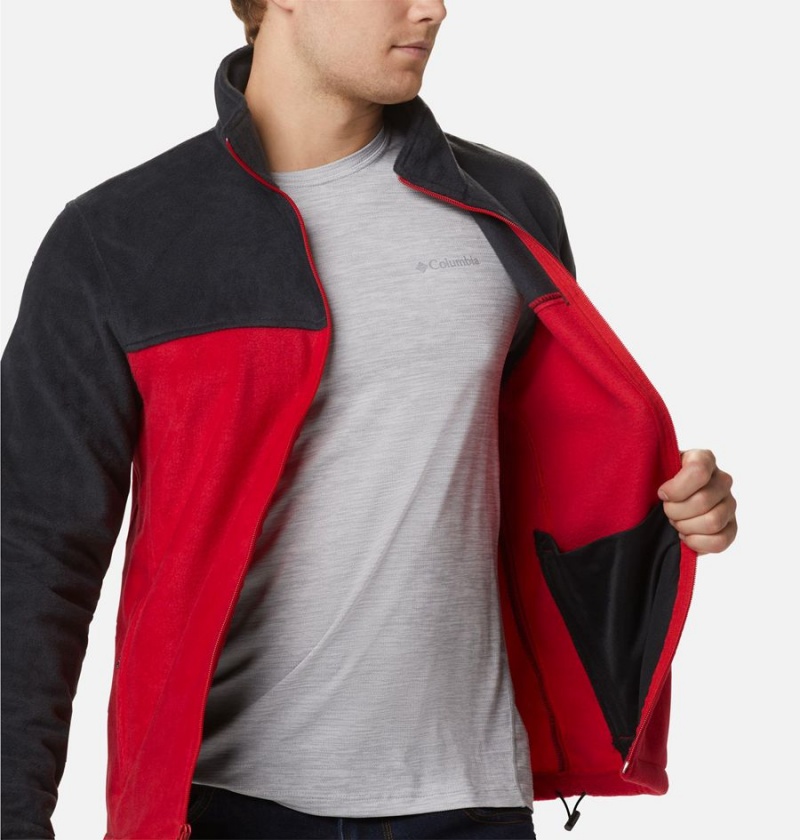 Red Men's Columbia Steens Mountain 2.0 Full Zip Fleece Jacket | ARNFY-4821