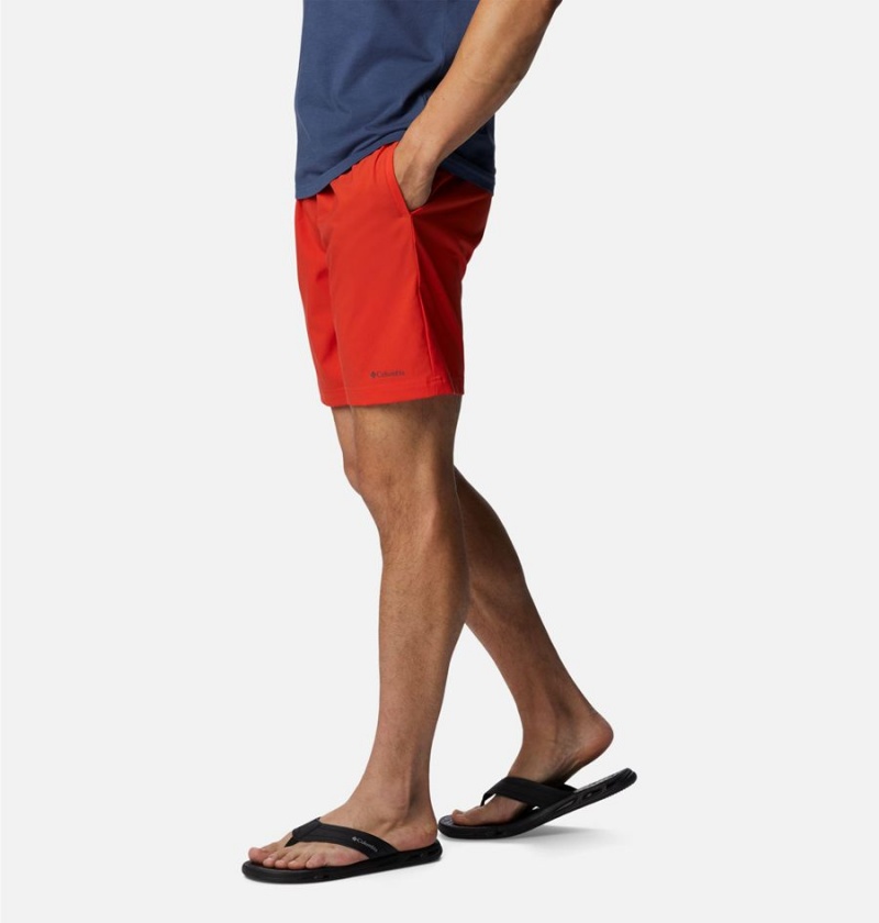 Red Men's Columbia Summertide Stretch Shorts | XWRIB-8594