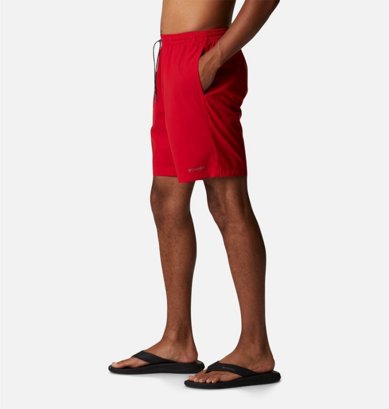 Red Men's Columbia Summertide Stretch Shorts | AFUQG-4251