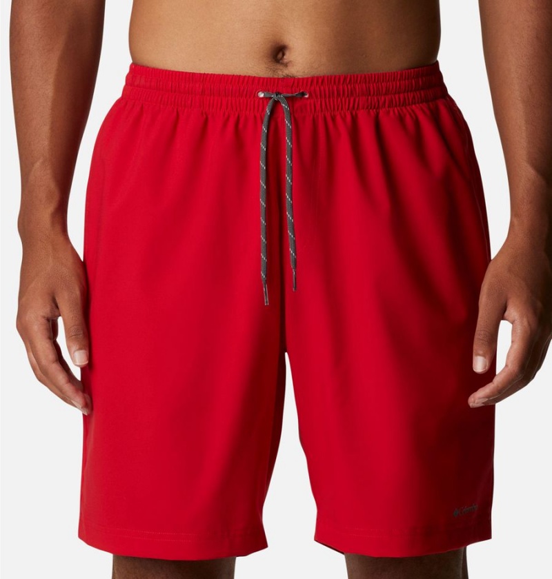 Red Men's Columbia Summertide Stretch Shorts | AFUQG-4251