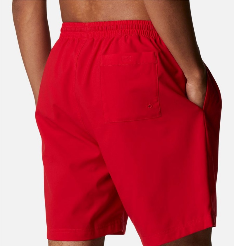 Red Men's Columbia Summertide Stretch Shorts | AFUQG-4251