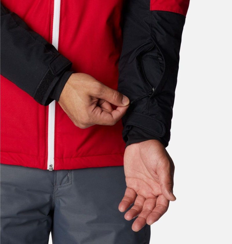 Red Men's Columbia Timberturner II Ski Jacket | JXNMP-0684