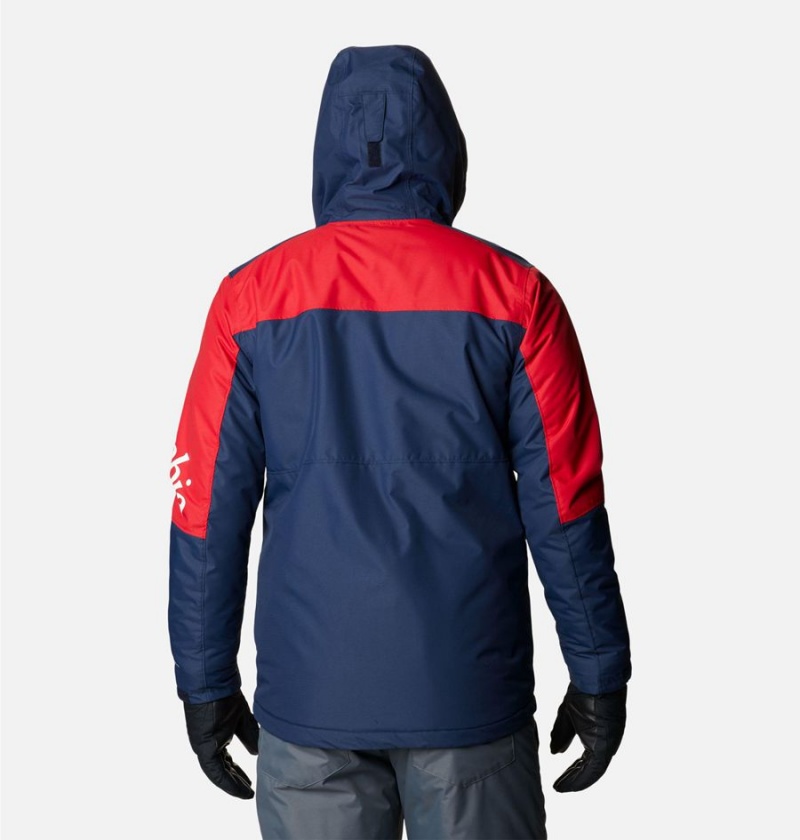 Red Men's Columbia Timberturner II Ski Jacket | SWJVQ-9542