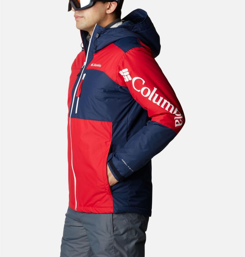 Red Men's Columbia Timberturner II Ski Jacket | SWJVQ-9542