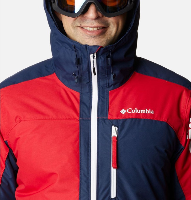 Red Men's Columbia Timberturner II Ski Jacket | SWJVQ-9542