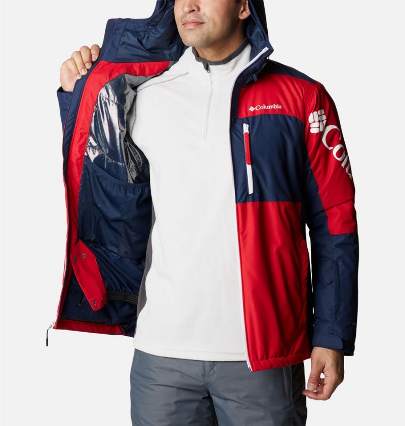 Red Men's Columbia Timberturner II Ski Jacket | SWJVQ-9542