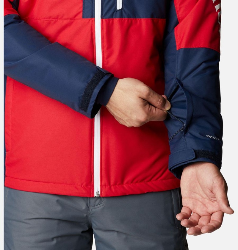 Red Men's Columbia Timberturner II Ski Jacket | SWJVQ-9542