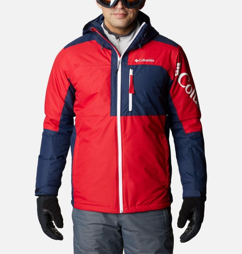 Red Men\'s Columbia Timberturner II Ski Jacket | SWJVQ-9542