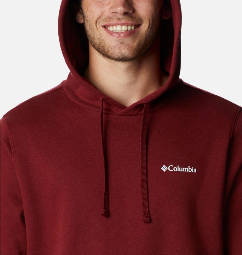 Red Men's Columbia Trek Hoodie | HQSGR-8032