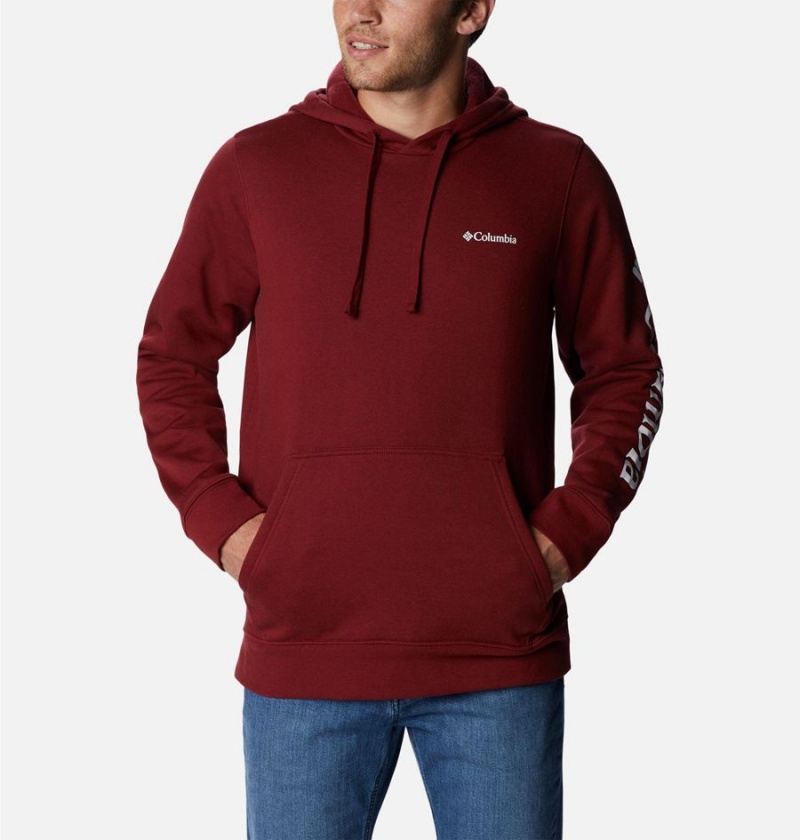 Red Men's Columbia Trek Hoodie | HQSGR-8032