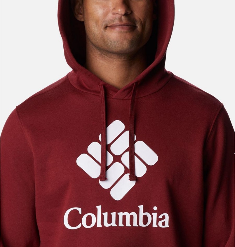 Red Men's Columbia Trek Hoodie | OGEJF-6052