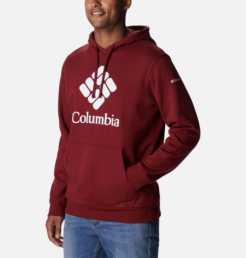 Red Men's Columbia Trek Hoodie | OGEJF-6052