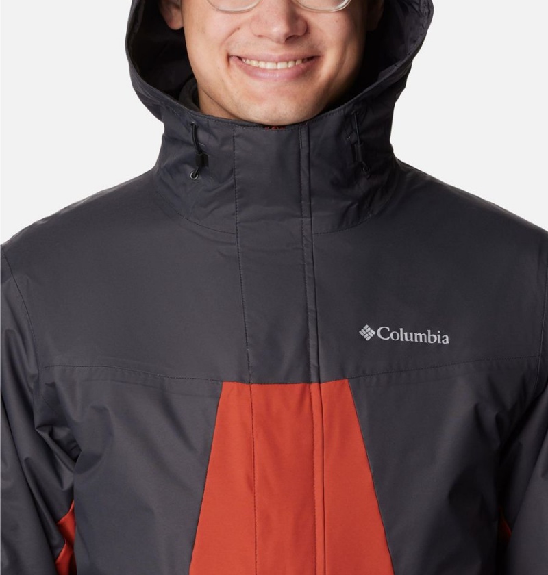 Red Men's Columbia Tunnel Falls Interchange 3 In 1 Jackets | STJVH-6039