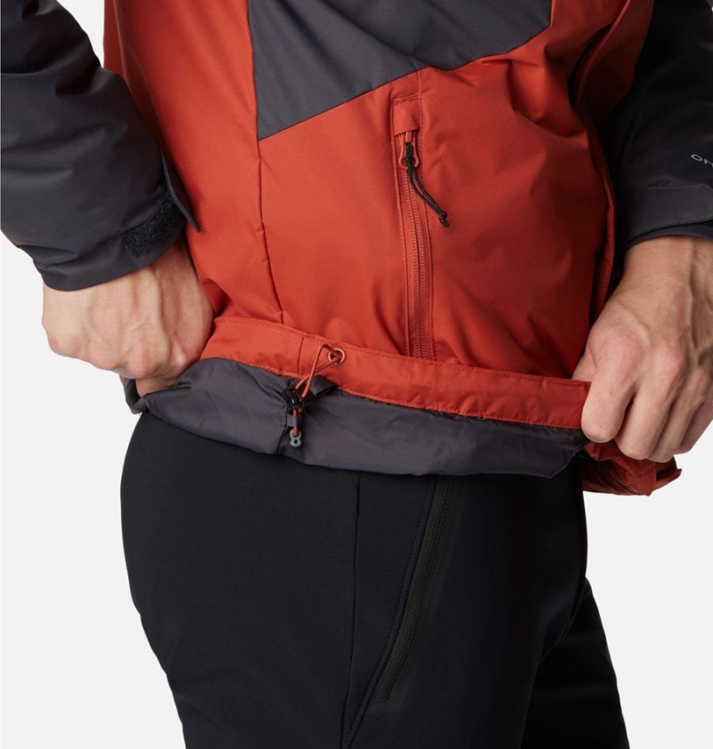 Red Men's Columbia Tunnel Falls Interchange 3 In 1 Jackets | STJVH-6039