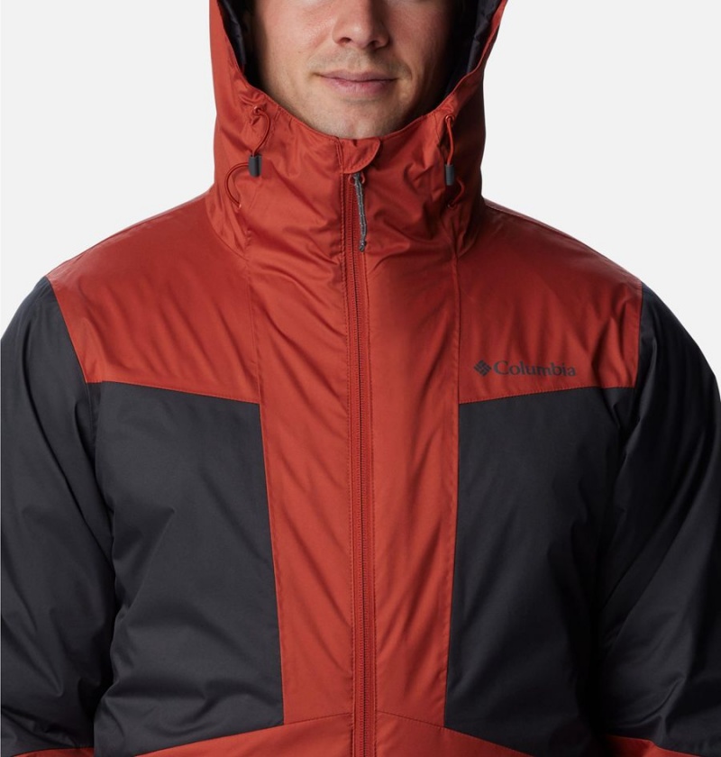 Red Men's Columbia Wallowa Park Interchange 3 In 1 Jackets | HGVQM-4139