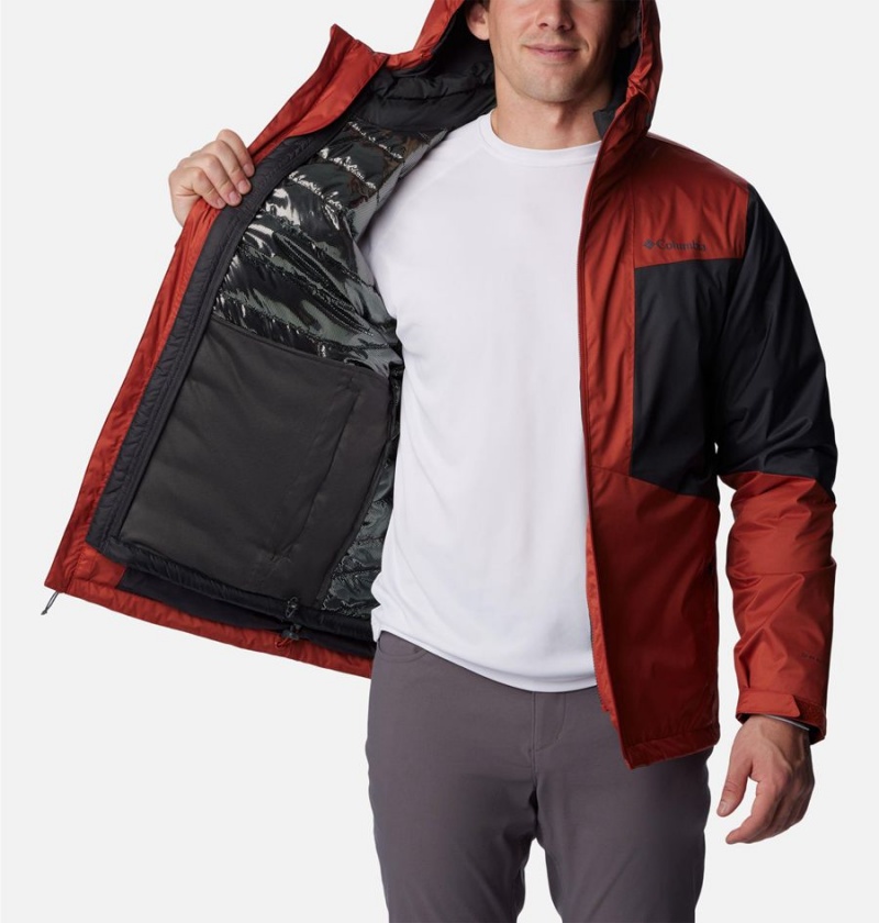 Red Men's Columbia Wallowa Park Interchange 3 In 1 Jackets | HGVQM-4139