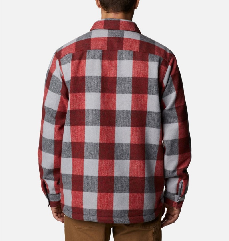 Red Men's Columbia Windward II Jacket Shirt | RFWDZ-8264