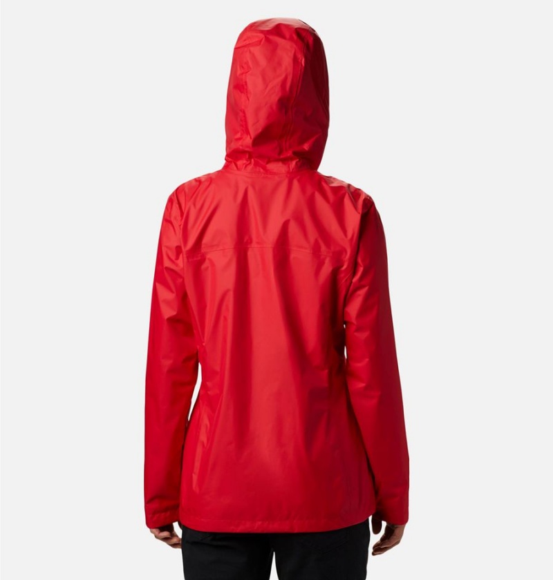 Red Women's Columbia Arcadia II Rain Jacket | YPSTV-6803