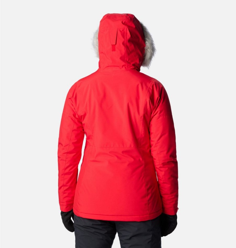 Red Women's Columbia Ava Alpine Insulated Ski Jacket | JARLT-0659