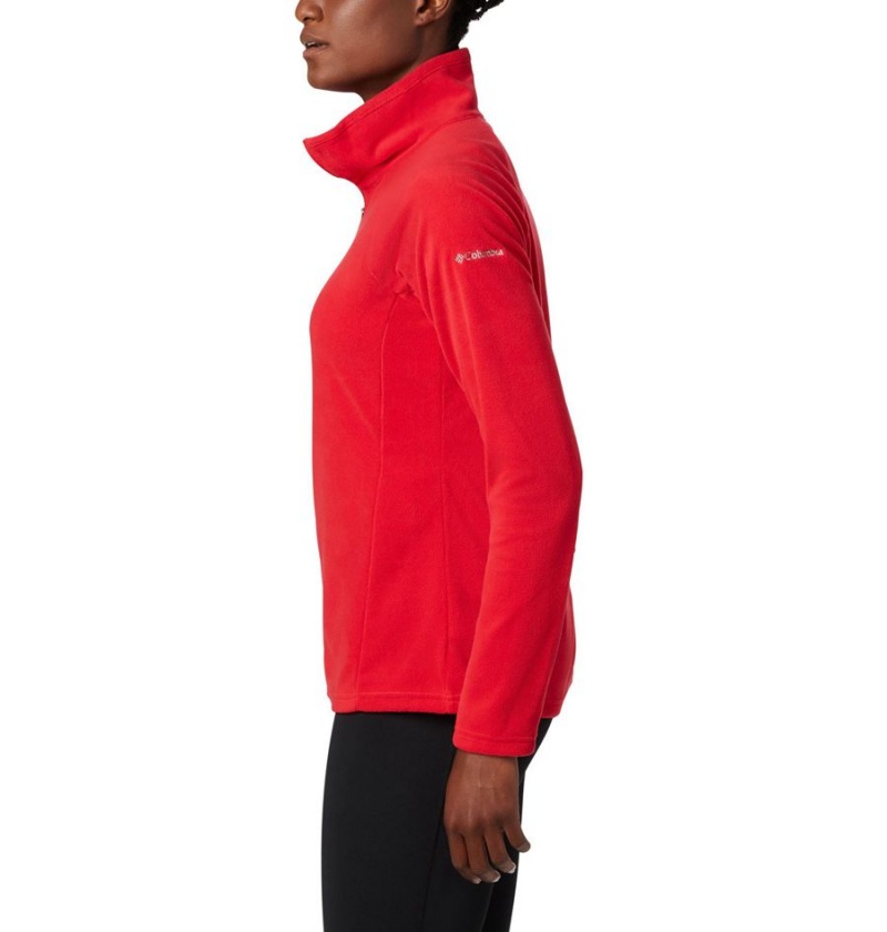 Red Women's Columbia Glacial IV Half Zip Fleece Pullover | LZKIG-9507