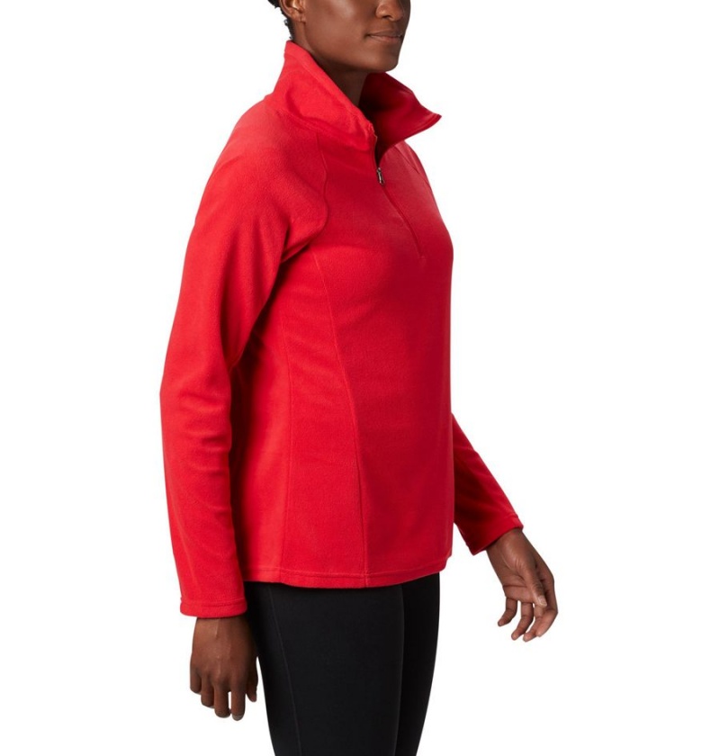 Red Women's Columbia Glacial IV Half Zip Fleece Pullover | LZKIG-9507