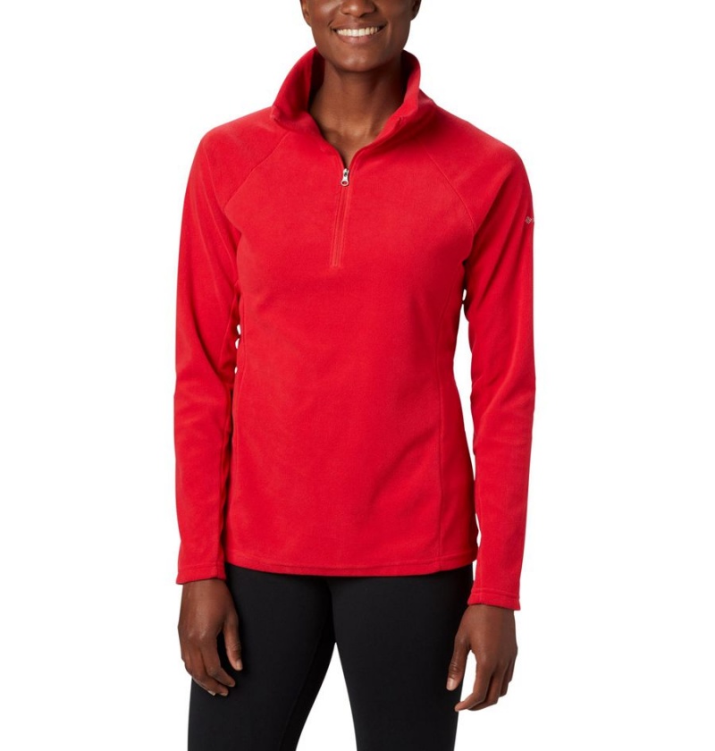 Red Women\'s Columbia Glacial IV Half Zip Fleece Pullover | LZKIG-9507