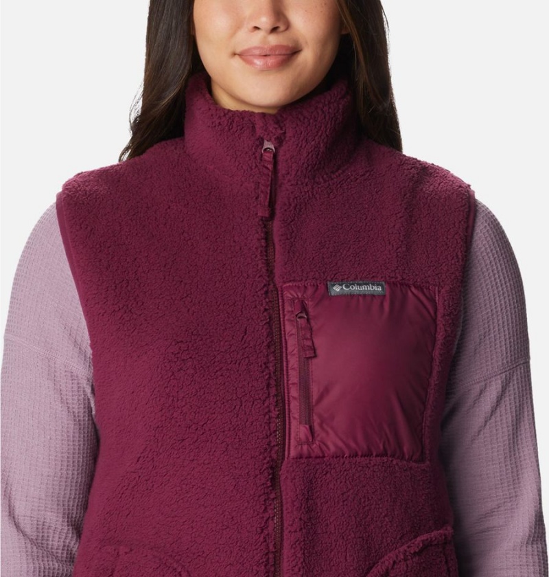 Red Women's Columbia Holly Hideaway Vest | FSQNL-2395