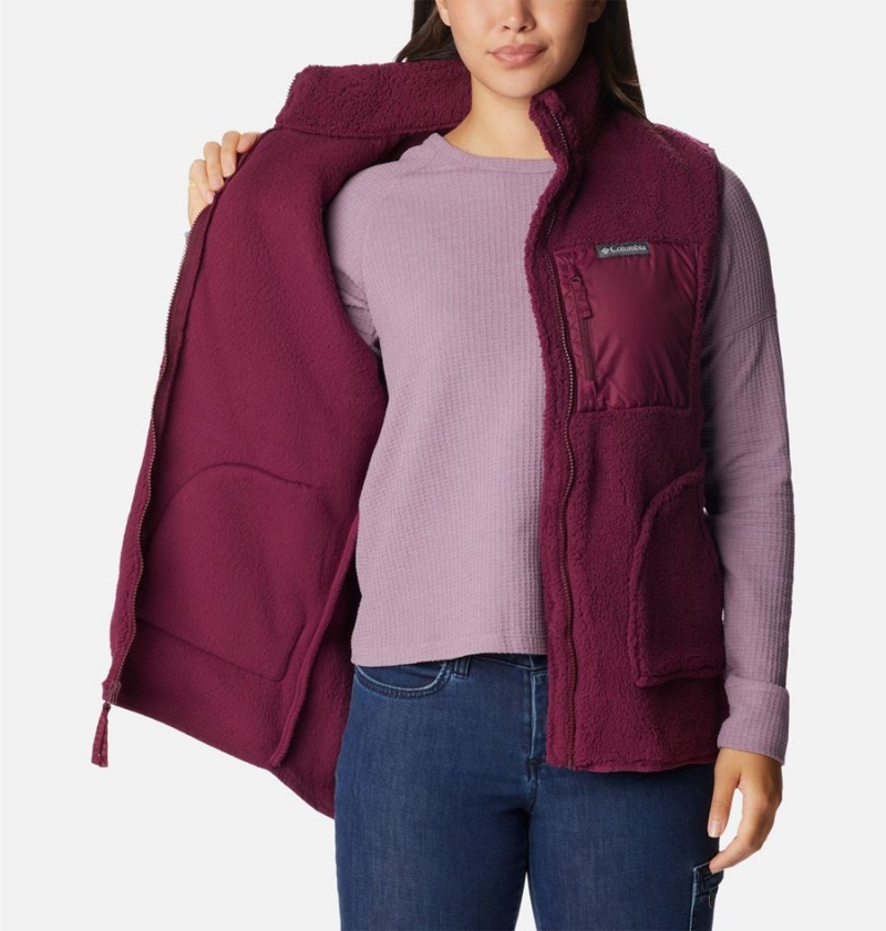 Red Women's Columbia Holly Hideaway Vest | FSQNL-2395