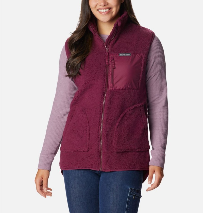 Red Women\'s Columbia Holly Hideaway Vest | FSQNL-2395