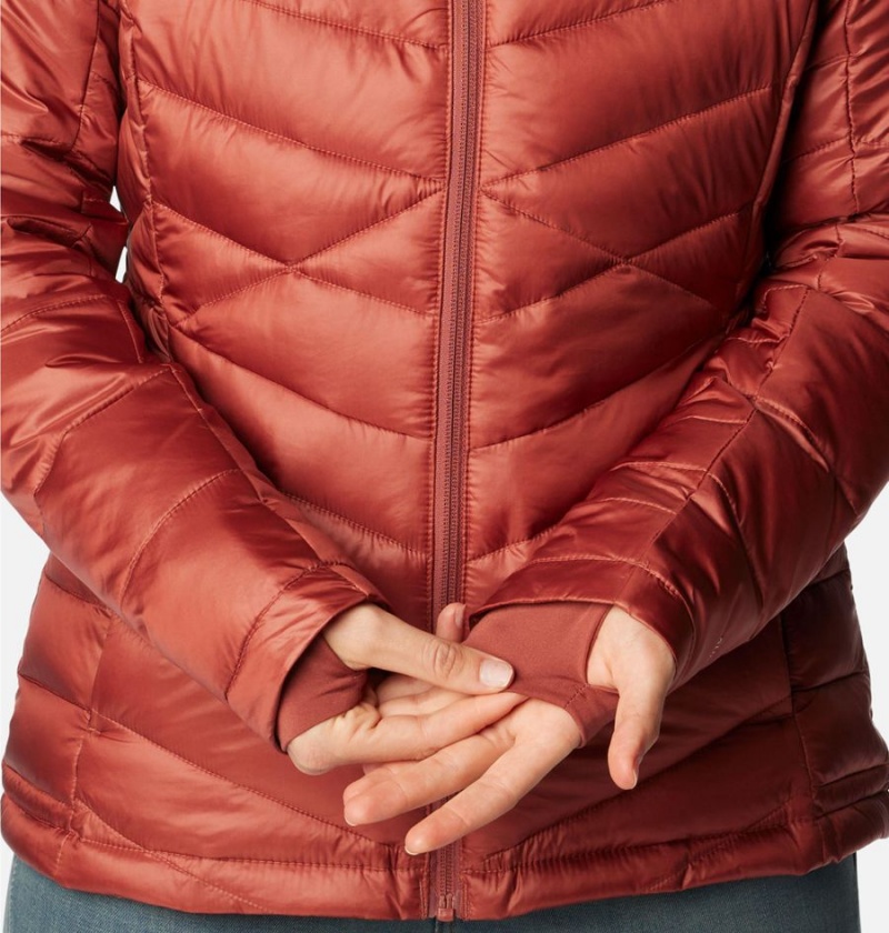 Red Women's Columbia Joy Peak Insulated Hooded Puffer Jacket | ZYLMR-1509