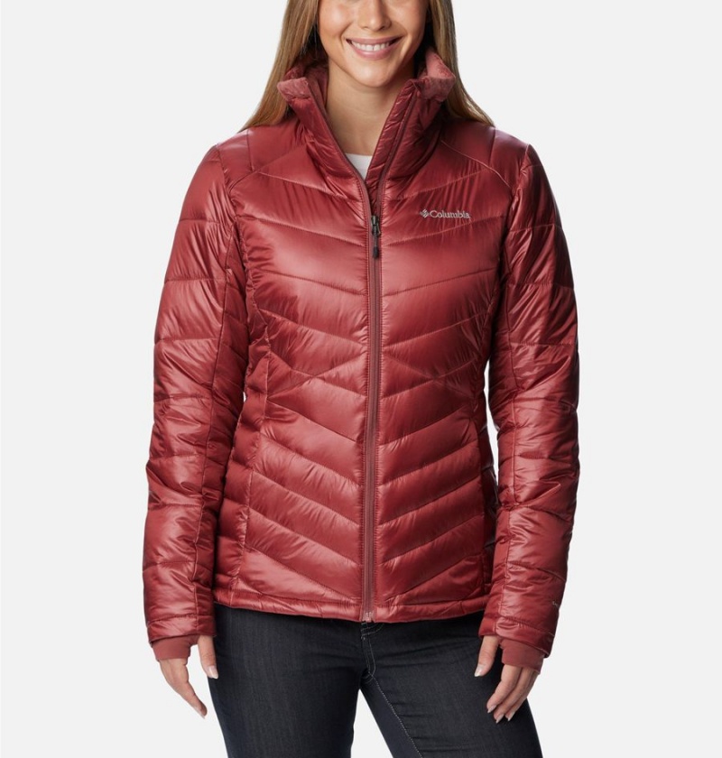 Red Women\'s Columbia Joy Peak Insulated Puffer Jacket | HZWXN-6420