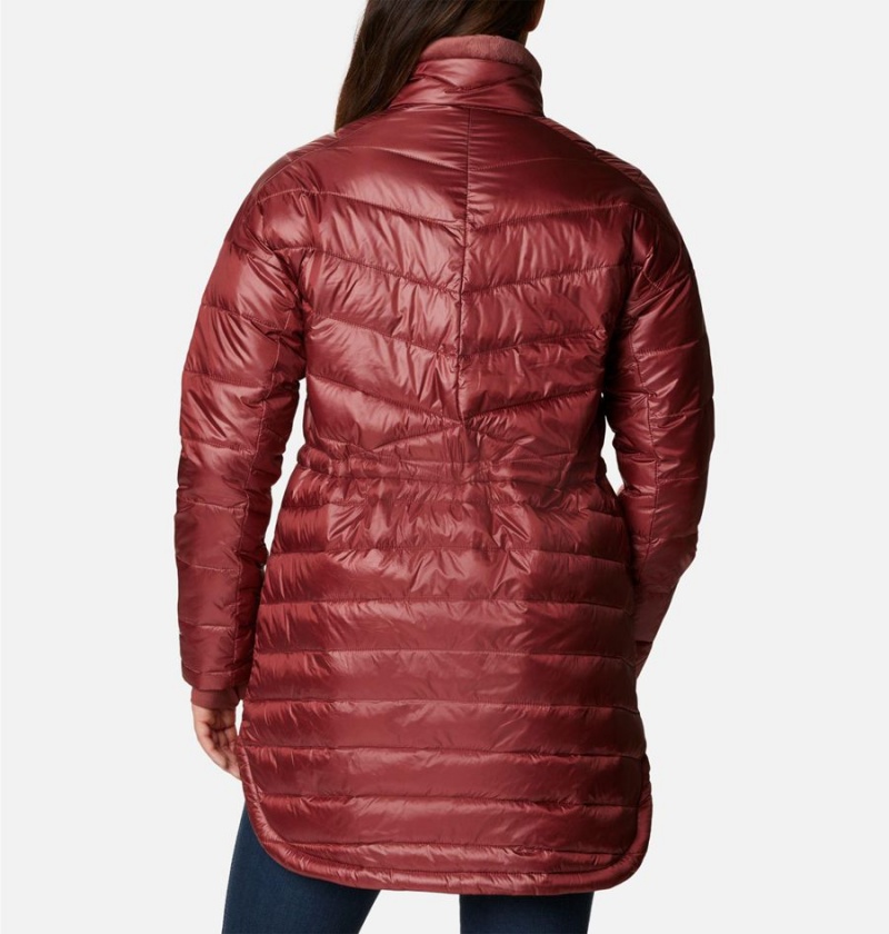 Red Women's Columbia Joy Peak Mid Puffer Jacket | AVGXF-4280