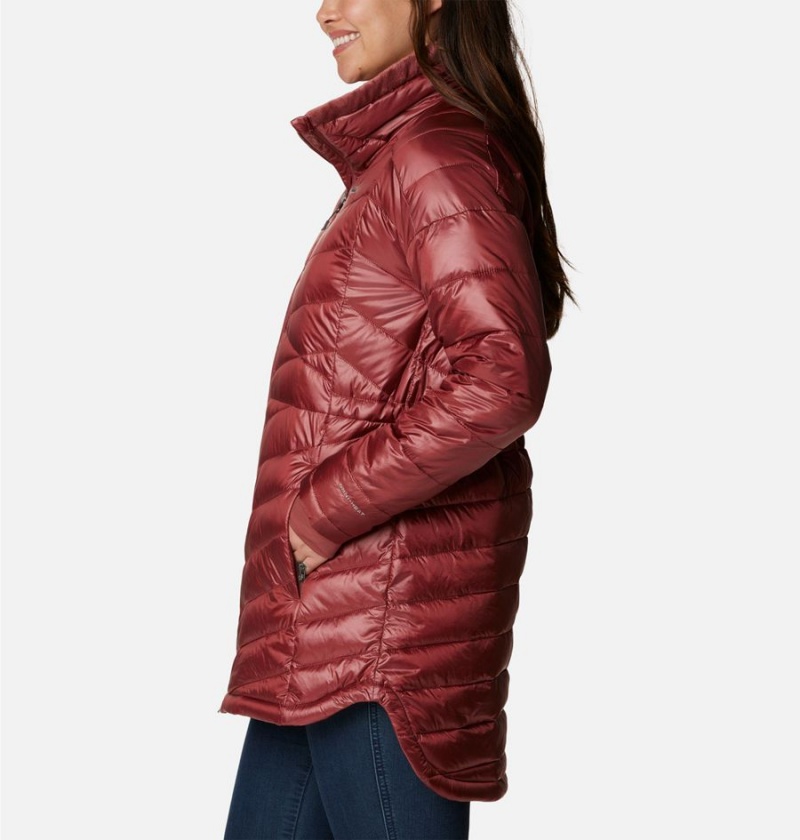 Red Women's Columbia Joy Peak Mid Puffer Jacket | AVGXF-4280