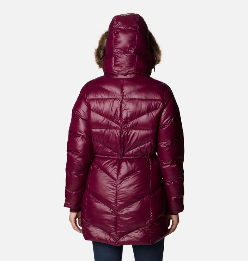 Red Women's Columbia Peak to Park Mid Insulated Puffer Jacket | PZCJI-6734